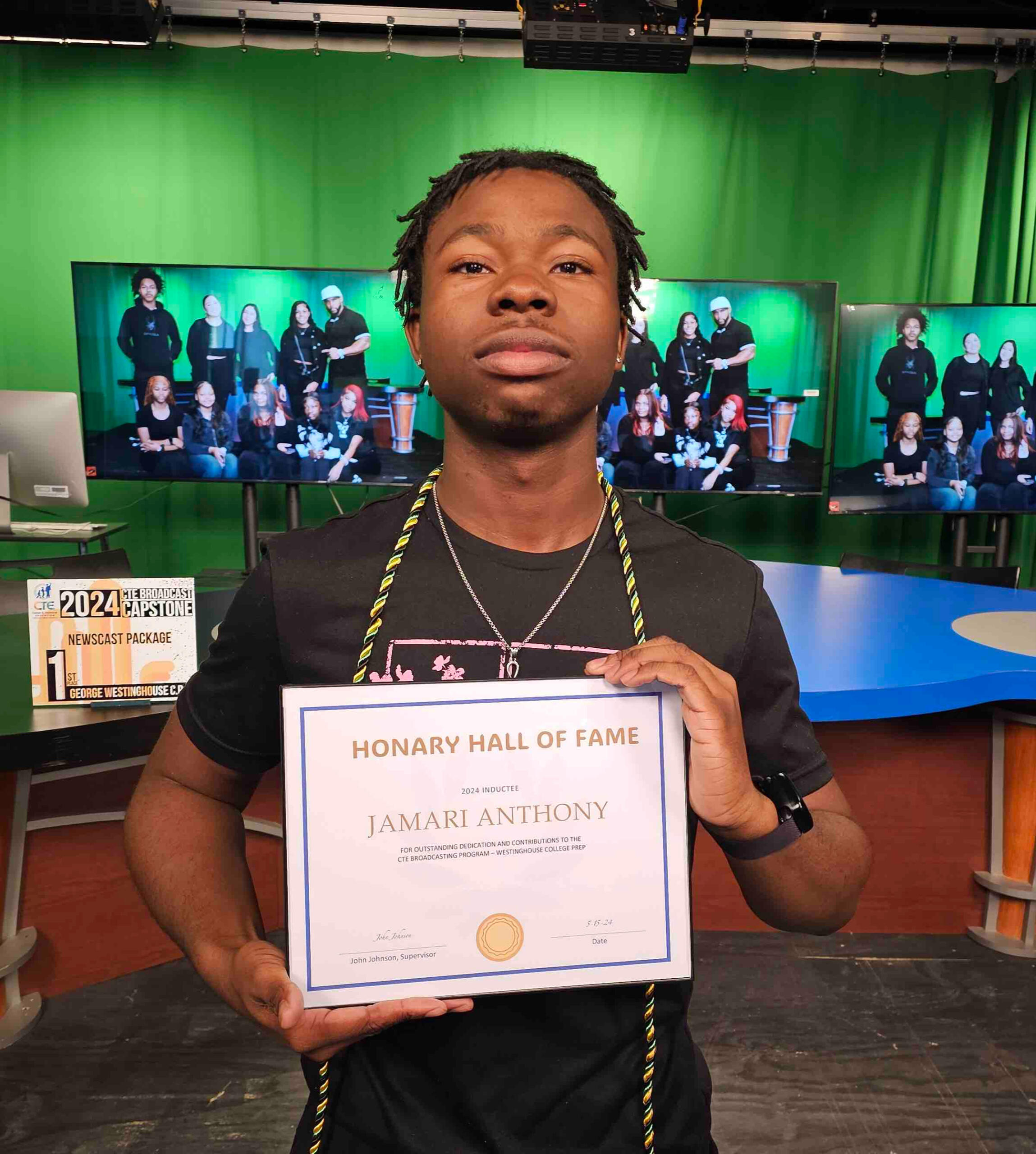 John Johnson Filming a scene